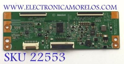 T-CON PARA TV SAMSUNG / NUMERO DE PARTE 6201B0019E000 / E88441 / 6CPU6ASAT334404HS00001 / PANEL CY-HH058BGNV1H-HW32 / DISPLAY V580HJ1-PD6 / MODELO UN58J5190AFXZA IS01